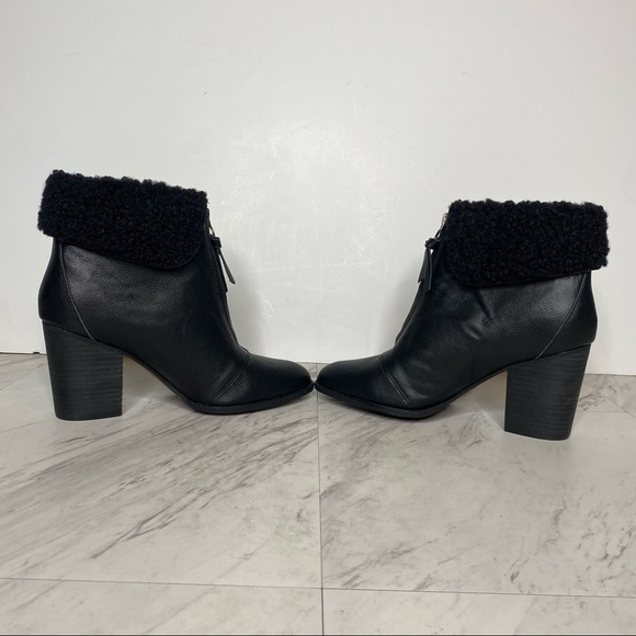 New! Splendid Faux Fur Cuff Heeled Bootie - Picture 8 of 14